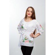 Embroidered blouse "March Flowers" 